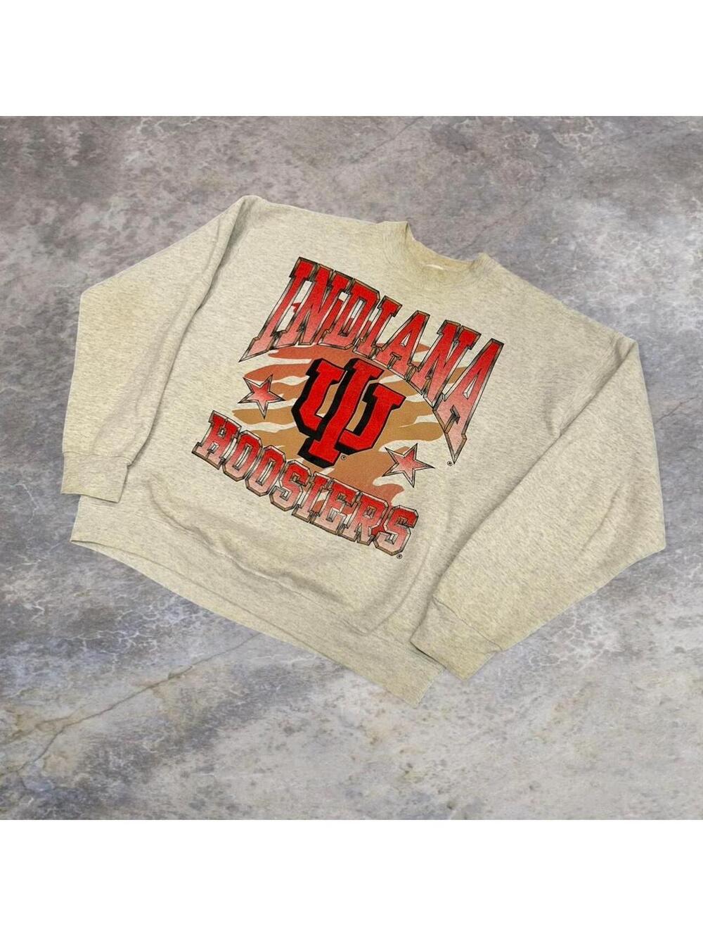Fruit of the Loom Men's Grey and Cream Sweatshirt